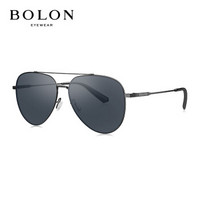 暴龙BOLON太阳镜新款中性款经典时尚眼镜飞行员框墨镜BL8058C10