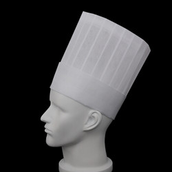 RDE 利得 一次性无纺布加厚厨师帽 20顶/包 23cm