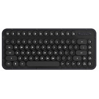 AZIO RCK GUNMETAL黑色牛皮无线蓝牙机械键盘（进口牛皮/包含手托/白色背光/蓝牙USB双模/MAC键盘）