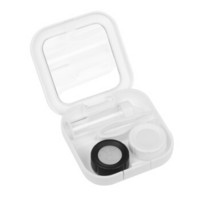 川诺 隐形眼镜盒 方形创意伴侣盒护理盒 白色
