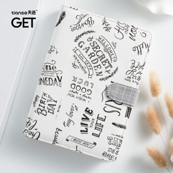 天色布面手账记事本32k森林动物布面磁扣本创意清新手账本字母ts40206