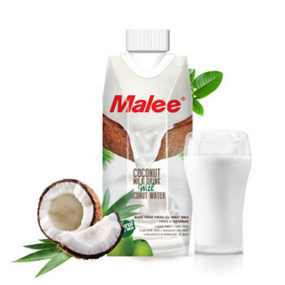 泰国原装进口 玛丽（Malee）天然椰子风味椰子汁椰汁椰奶饮料330ml*6瓶