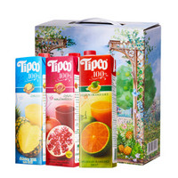 泰国进口果汁饮料 泰宝（TIPCO） 青橙汁石榴汁菠萝汁 三种口味果汁 1L*3瓶  礼盒