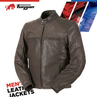 Furygan VINCE（文斯）法国进口 休闲夹克款 摩托机车骑行皮衣 超软牛皮 D3O护具 棕色 L