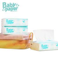 宝宝时代 婴儿纸巾抽纸 保湿纸巾柔 柔纸巾 面巾纸3层120抽6包