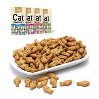 路斯 猫饼干猫零食薄荷小鱼饼干成幼猫猫咪零食 混合口味80g*4盒