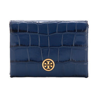 TORY BURCH 汤丽柏琦 女士蓝色皮质短款钱包钱夹 50704 410