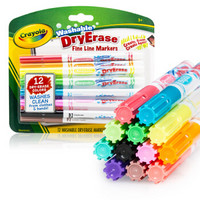 PLUS会员、亲子会员：Crayola 绘儿乐 98-5912 12色易擦白板蜡笔