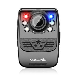 群华（VOSONIC）D1 执法记录仪8小时录像 爆闪警示无光红外夜视内置64G