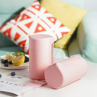 新加坡UNIBOTT优道不锈钢真空焖烧杯女304不锈钢儿童装粥保温桶小容量500ML保温盒 烟粉