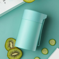 新加坡UNIBOTT优道不锈钢真空焖烧杯女304不锈钢儿童装粥保温桶小容量500ML保温盒 薄荷