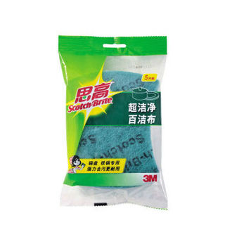 3M 思高 瓷砖洁净百洁布5片装