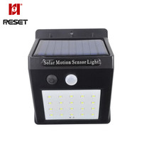 锐赛特 （RESET）RST-S10 太阳能灯LED人体感应壁灯户外防水照明路灯花园庭院别墅灯 投光灯 20颗led灯珠
