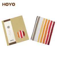 HOYO 毛巾礼盒  礼品毛巾单条礼盒系列  30*60cm  蝉时雨纯棉中巾 橙色 30盒起拍