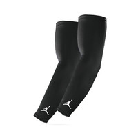 耐克NIKE乔丹射手护臂套运动骑行篮球健身护小臂护大臂护肘黑色2只装JKS04010S/M（肘关节22-24cm）