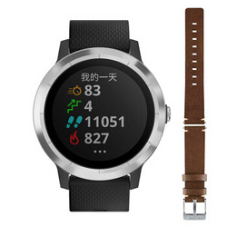 佳明（GARMIN）vivoactive3 酷炫黑 迪丽热巴同款跑步骑行游泳来电提醒睡眠监测防水GPS运动支付智能手表