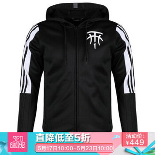 adidas 阿迪达斯 男子 篮球系列 TMAC HOODIE 运动 夹克 DP4941 黑色 L码