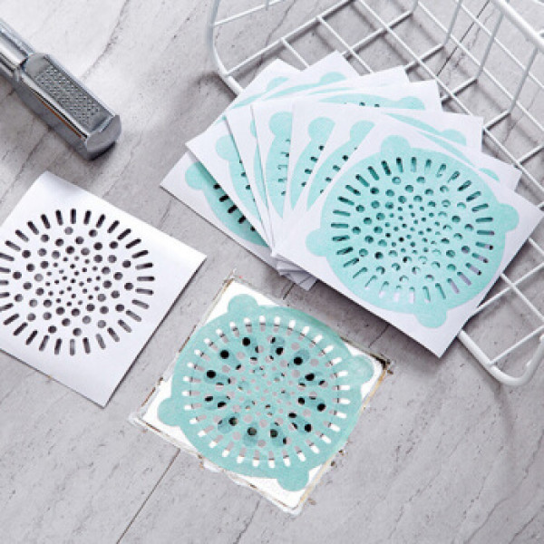 houya好雅 一次性地漏贴纸40片 厨房浴室卫生间下水道毛发防堵塞过滤