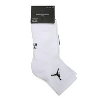 NIKE 耐克 男子 袜子 JUMPMAN QTR 3PPK 运动配饰 SX5544-100 白色 S码