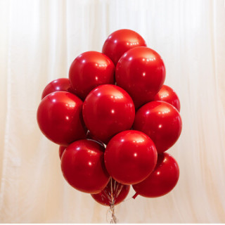 石榴红浪漫生日派对气球求婚结婚礼新婚房布置喜庆装饰100只装配打