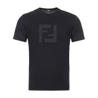 FENDI 芬迪 男士FF图案棉质圆领短袖T恤 FAF532 A54P F0GME XL