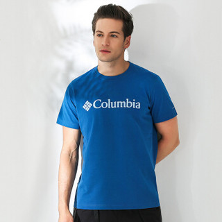 Columbia 哥伦比亚 户外经典logo舒适面料吸湿T恤 PM3547 448 M