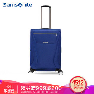 Samsonite 新秀丽 拉杆箱 行李箱男女万向轮旅行箱 大容量可扩展 TR7*41002 海军蓝 25英寸