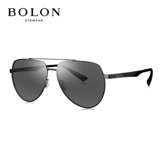 暴龙BOLON太阳镜男款19年新款经典时尚太阳眼镜飞行员框墨镜BL7065D11