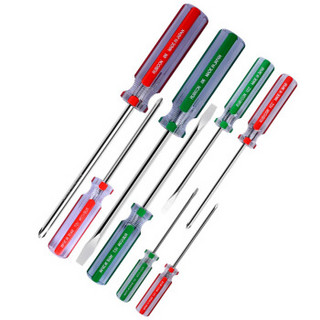 罗宾汉（RUBICON）#180 进口彩条螺丝刀起子套装起子组十字一字8支装