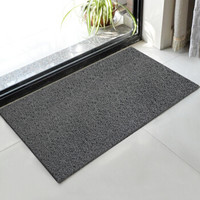 兰诗(LAUTEE)LS-3101 酒店宾馆防滑蹭土商用拉丝地垫 门垫入户垫 灰色0.9米宽*1.8米长