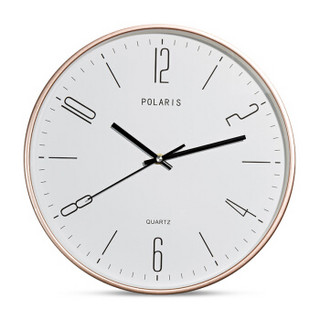 北极星 POLARIS 挂钟创意客厅时尚静音时钟壁钟二代智能电波钟 2772金-电波钟