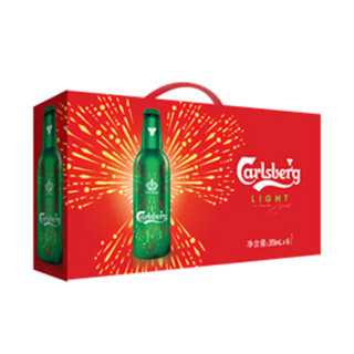 嘉士伯（Carlsberg）特醇啤酒皇冠铝瓶355ml*6瓶 烟花版组合装