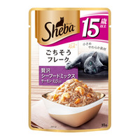 Sheba 希宝 15岁+大龄猫用妙鲜包 吞拿鱼三文鱼明虾 35g *2件