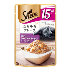 Sheba 希宝 15岁+大龄猫用妙鲜包 吞拿鱼三文鱼明虾 35g