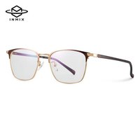 音米 inmix ACGCJD176  2019年新款时尚防蓝光眼镜男  咖啡色