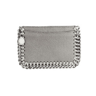 Stella McCartney 灰色Falabella Shaggy Deer 卡片夹 371371W91321220