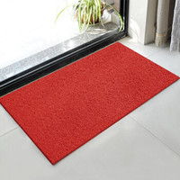 兰诗(LAUTEE)LS-1102 酒店宾馆防滑蹭土商用拉丝地垫 门垫入户垫 红色1.2米宽*1.8米长