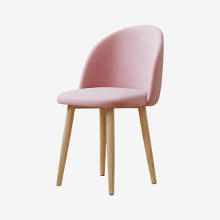 乐高赫曼 伊姆斯椅子现代简约书桌椅家用餐厅靠背椅电脑椅凳子实木北欧餐椅 LG-LD1粉色