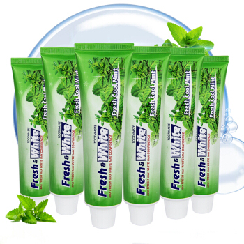 lion狮王亮齿美白牙膏清新薄荷160g6支装