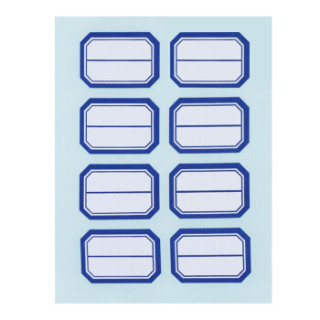 天章tango不干胶标签贴纸蓝色自粘性标贴不干胶打印纸8枚张23mm33mm