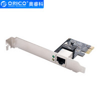 奥睿科（ORICO）千兆网卡PCI-E转RJ45扩展卡台式机主机箱电脑内置高速前置转接卡 PTR-1U