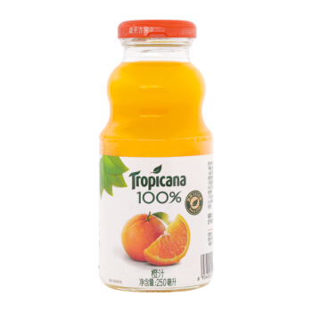 Tropicana 纯果乐 百事可乐   纯果乐 Tropicana 橙汁 100%果汁饮料整箱 250ml*24瓶 新老包装随机发货 百事出品