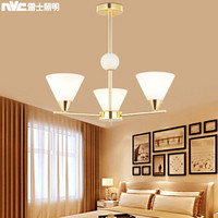 nvc-lighting/雷士照明 卧室灯具 EXDK9135/3 金色 60W
