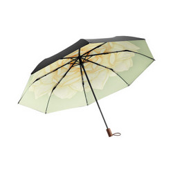 Beneunder 蕉下 防紫外線晴雨傘三折雙層黑膠防曬傘茉白