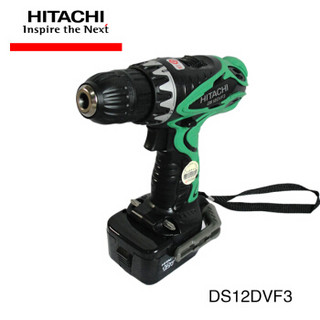 HITACHI 日立电动工具充电钻DS12DVF3多功能家用12V 充电式起子机电动螺丝刀 双电池+充电器+携带箱