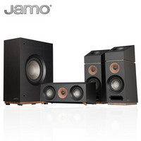 尊宝（JAMO）S 803 HCS 音响 音箱 3.1.2声道木质全景声无源家庭影院套装 （黑色）