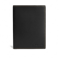 COACH 蔻驰 女士COACH passport系列黑色皮质短款护照套 22875 BLK 黑色
