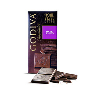 GODIVA 歌帝梵 72%可可黑巧克力 100g 盒装