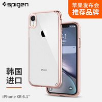 SPIGEN 苹果XR手机壳 iphone XR保护套 新款硅胶潮牌韩国进口透明全包气囊防摔保护手机壳 粉色