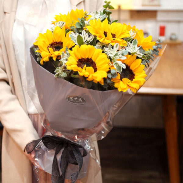向日葵花束鲜花速递同城送花520送女朋友生日纪念日七夕情人节礼物送